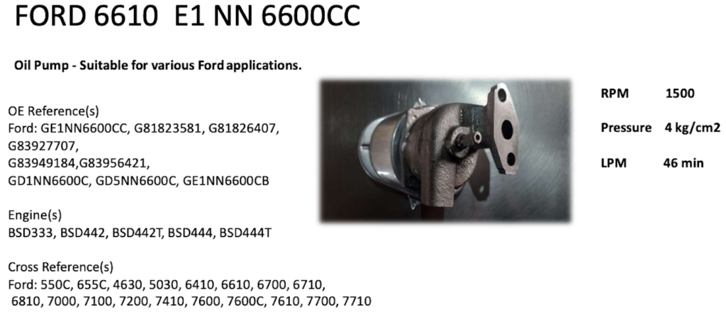 SERVOSTERZO POMPA GUARNIZIONE Kit Per Ford 3610 4610 5610 6610 - Foto 4